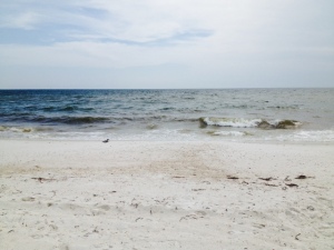 Mexico Beach--white sands, seclusion, and waves
